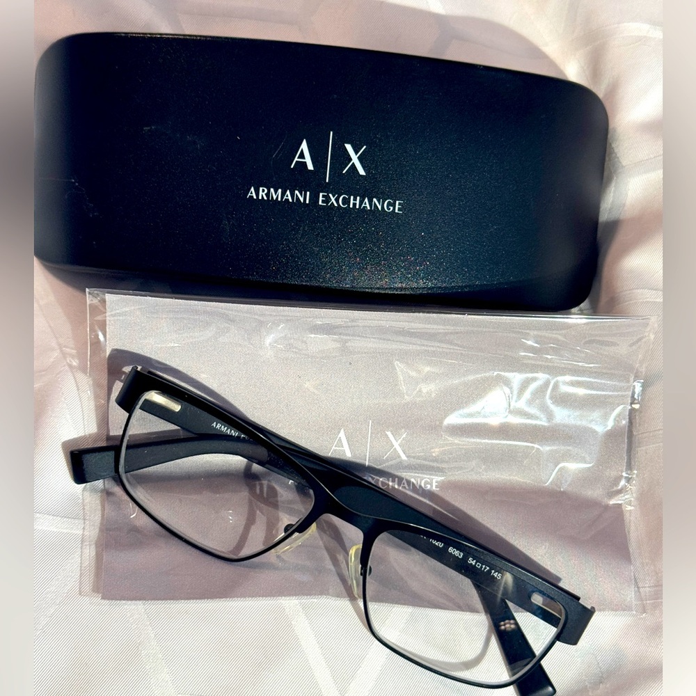 Armani Exchange Rectangle Frame Glasses